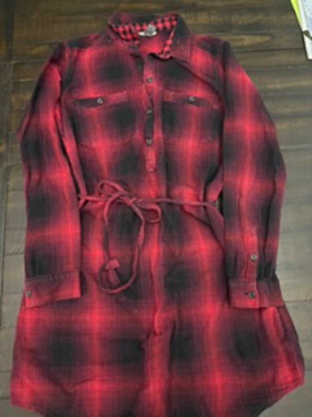 Eddie Bauer Plaid Flannel Dress